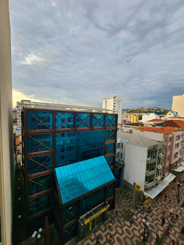 Vista da sala e quartos
