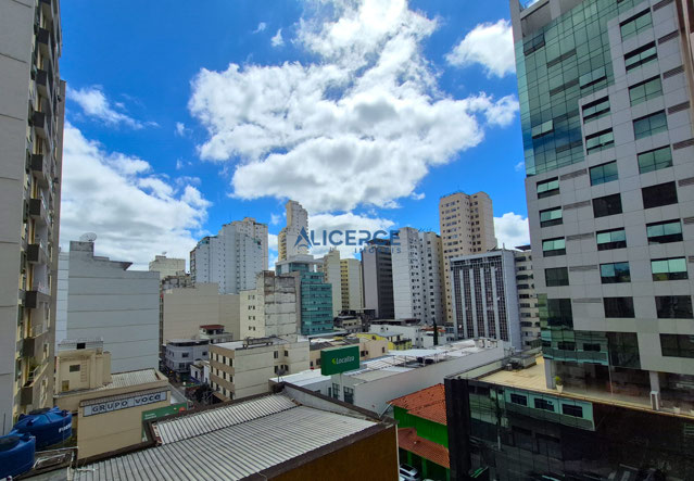 VISTA DA SALA E DOS QUARTOS 01, 02 E 03