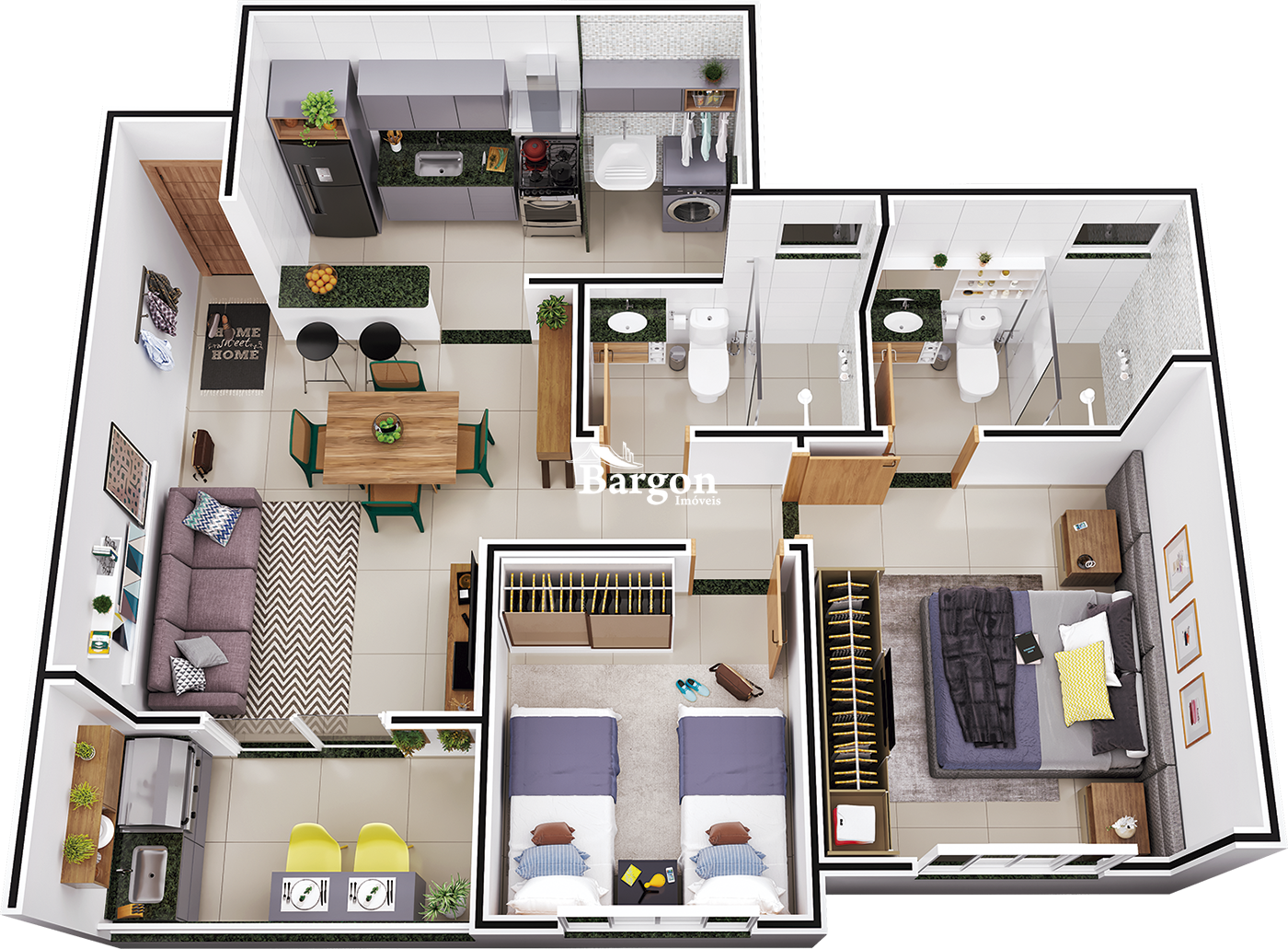 Apartamento à venda em Quintas II, Juiz de Fora - MG - Foto 1