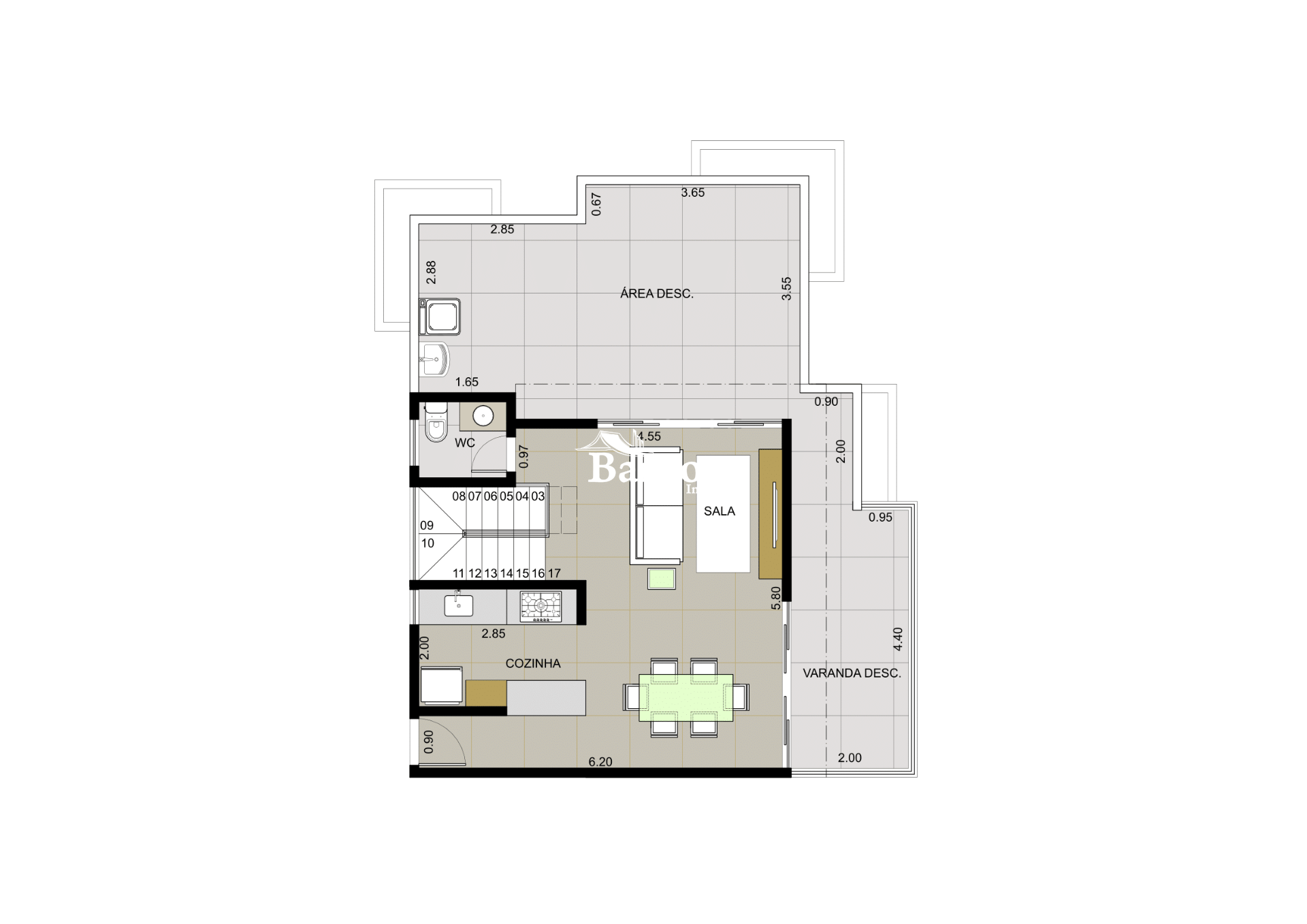 Apartamento à venda em Recanto da Mata, Juiz de Fora - MG - Foto 23