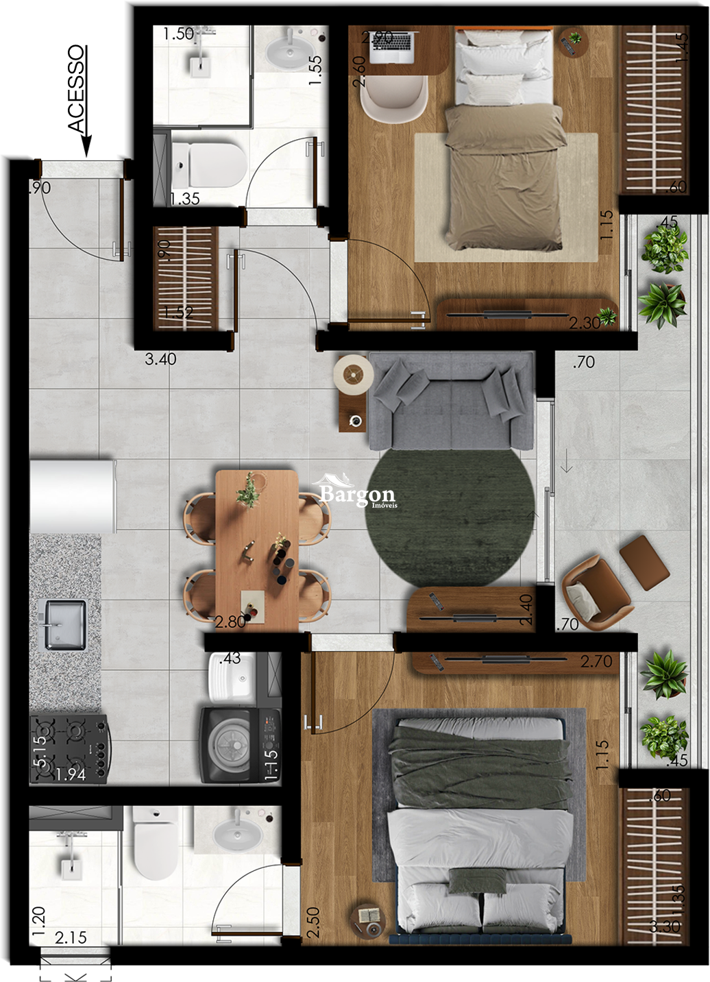 Apartamento à venda em Mariano Procópio, Juiz de Fora - MG - Foto 4