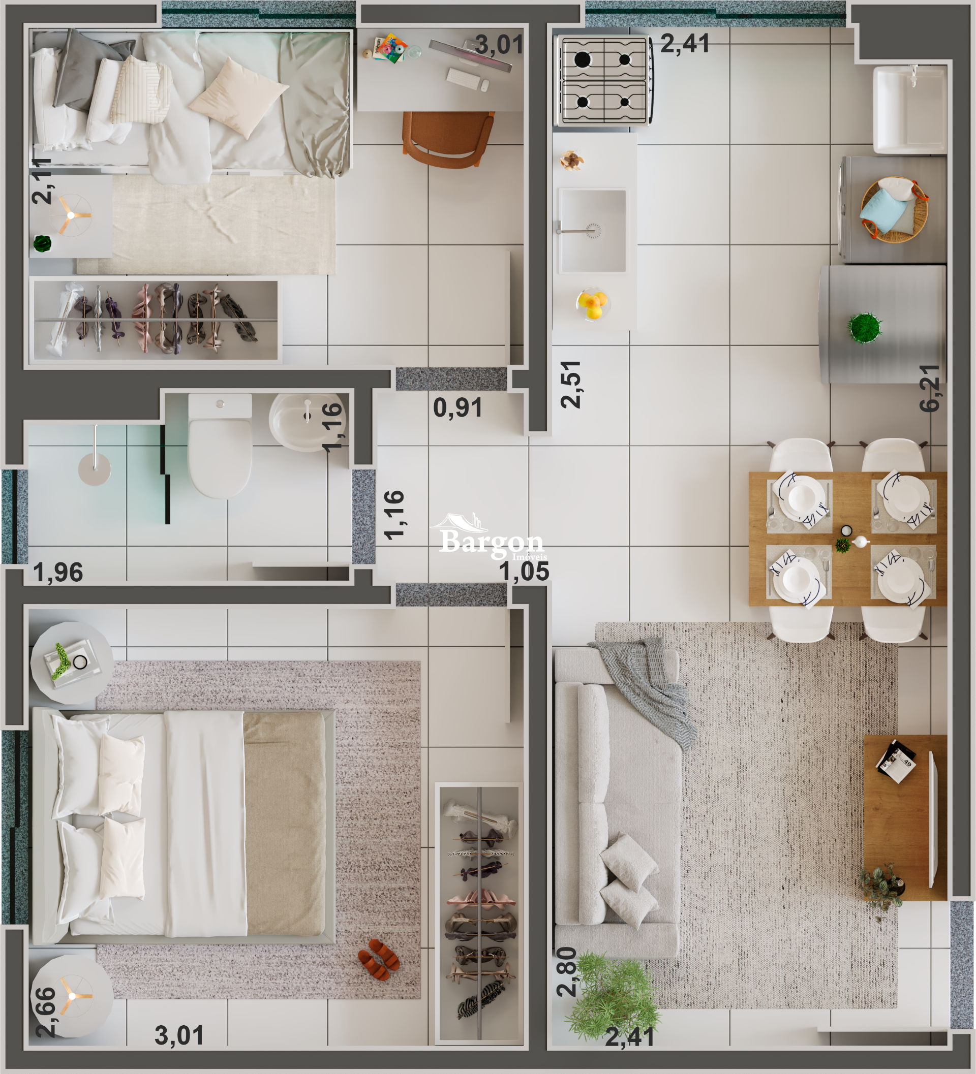 Apartamento à venda em São Geraldo, Juiz de Fora - MG - Foto 2