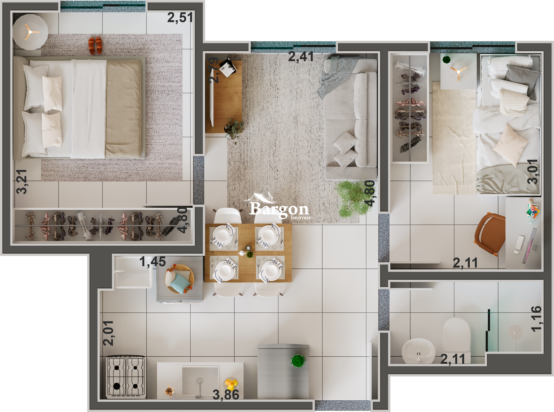 Apartamento à venda em São Geraldo, Juiz de Fora - MG - Foto 3