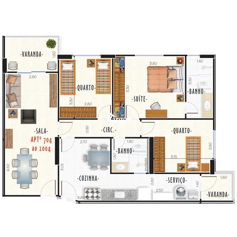 Apartamento à venda em São Mateus, Juiz de Fora - MG - Foto 31