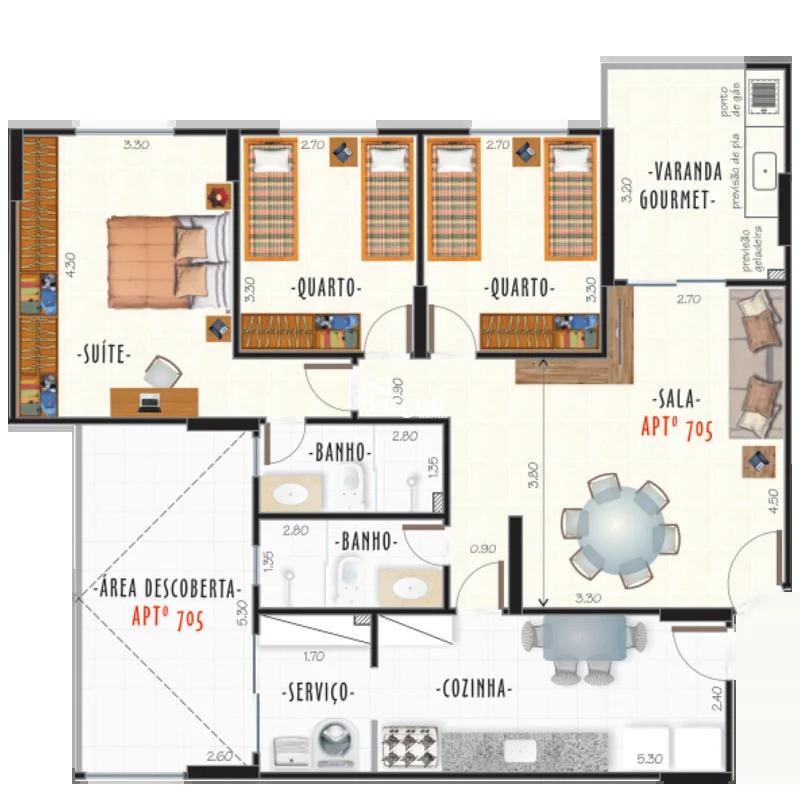 Apartamento à venda em São Mateus, Juiz de Fora - MG - Foto 1