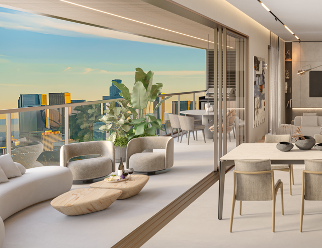 SALÃO COM VARANDA GOURMET