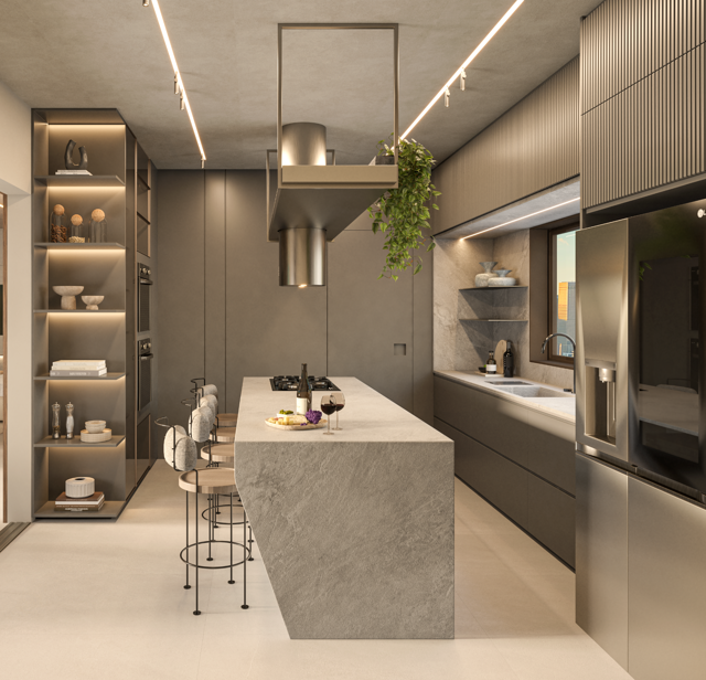 1° PAVIMENTO COBERTURA 520M² - COZINHA