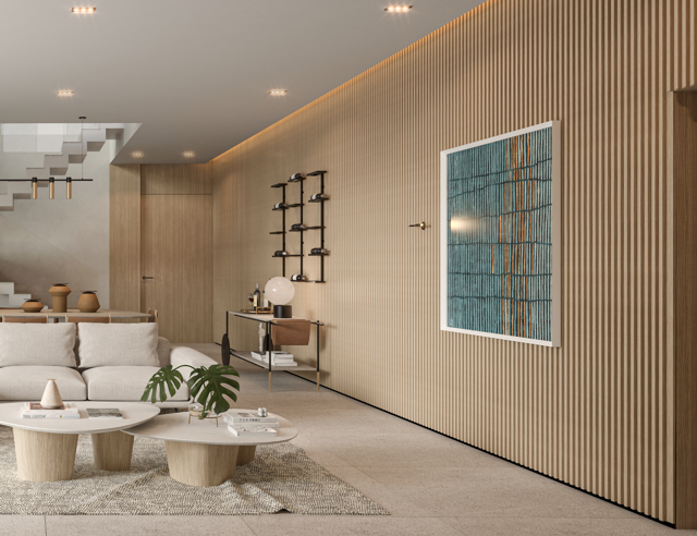 1° PAVIMENTO COBERTURA 520M² - SALÃO COM VARANDA GOURMET