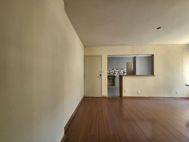 Sala integrada com cozinha