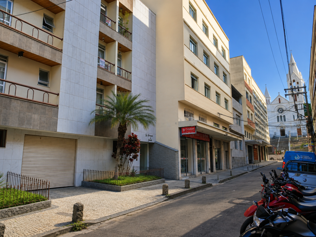 Rua Padre Matias em frente a igreja