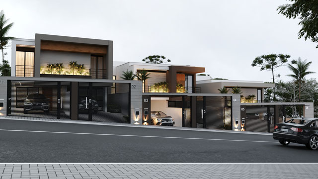 FACHADA DAS CASAS