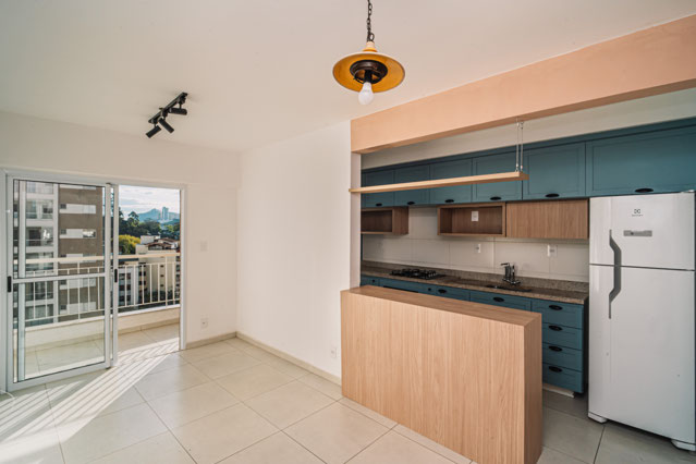 SALA COM COZINHA AMERICANA