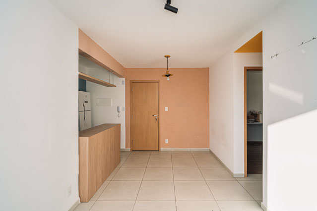 SALA COM COZINHA AMERICANA