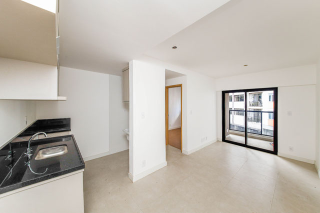 Sala integrada com a cozinha