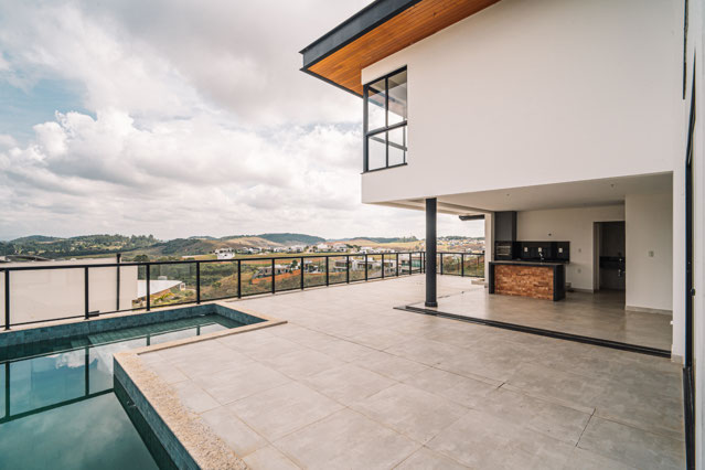 Vista da área gourmet