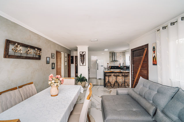 Sala com cozinha