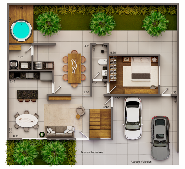 Planta 1° pavimento