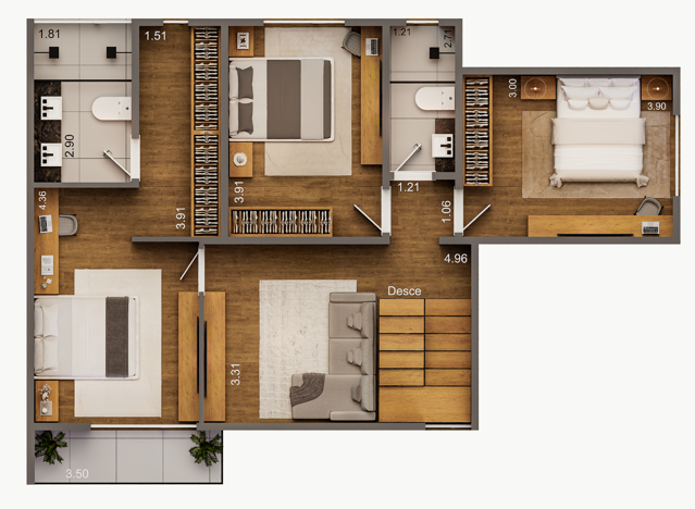 Planta 2° pavimento
