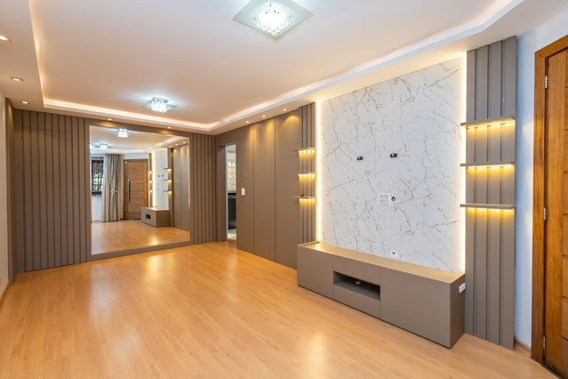 Sala de estar e jantar