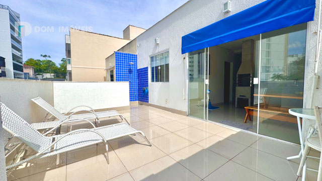 Área descoberta da cobertura