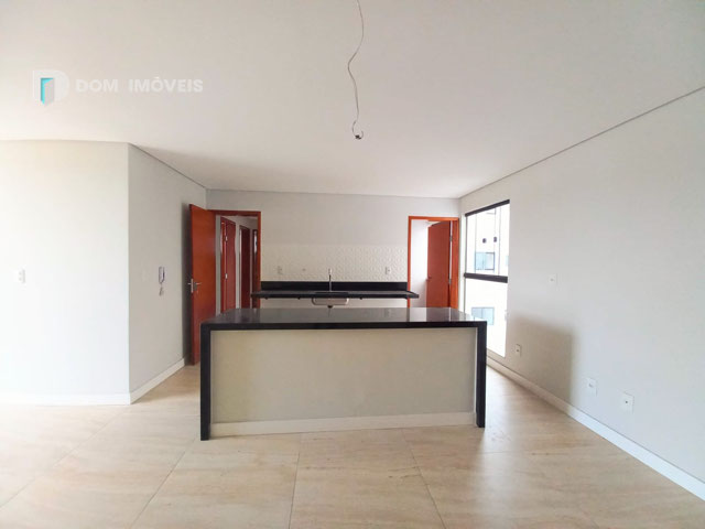 Sala integrada com cozinha