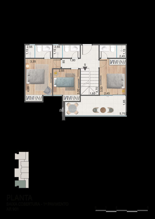 Planta 1º pavimento