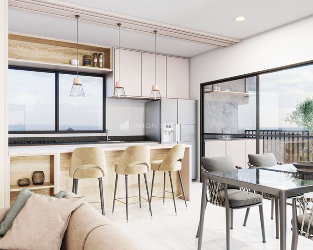 Sala 2 ambientes/Cozinha integrada/Varanda Gourmet