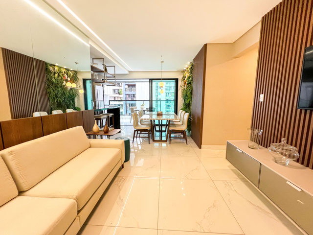 Sala 2 ambientes/Cozinha integrada/Varanda Gourmet