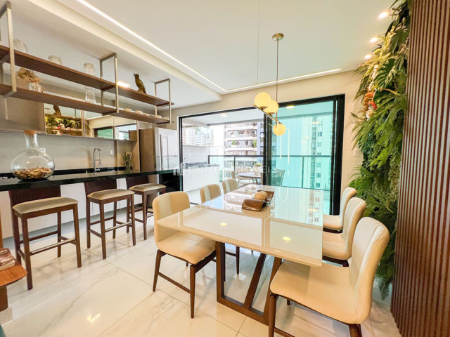 Sala 2 ambientes/Cozinha integrada/Varanda Gourmet