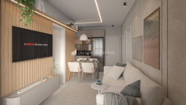 Sala 2 ambientes/Cozinha integrada