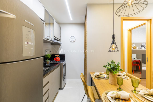 Sala 2 ambientes/Cozinha integrada/Área de serviço