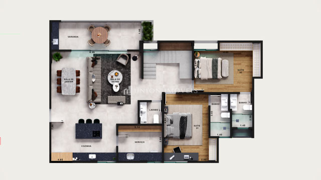 Planta cob 1º pavimento