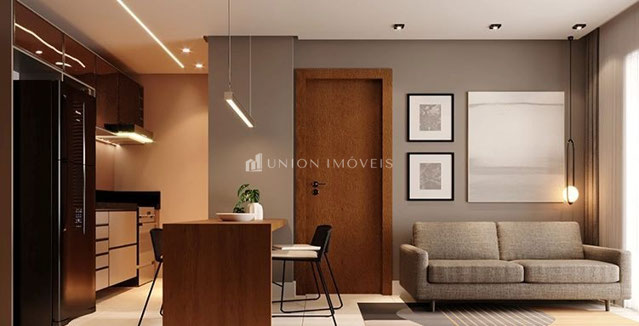 Sala 2 ambientes/Cozinha integrada