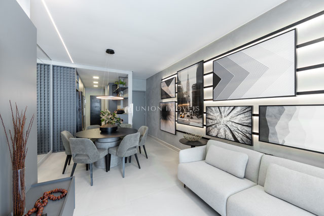 Sala 2 ambientes/Cozinha integrada