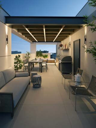 Cobertura Triplex 3 quartos - Terraço