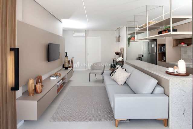 Sala 2 ambientes/Cozinha integrada