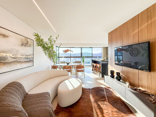 Sala 2 ambientes/Cozinha integrada