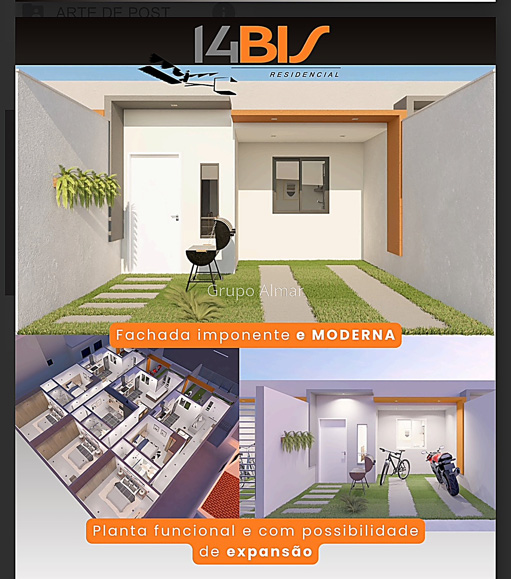 Casa com 2 quartos para venda no bairro Santos Dumont em Juiz de Fora, MG