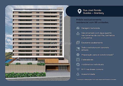 Apartamento com 2 quartos para venda no bairro Granbery em Juiz de Fora, MG