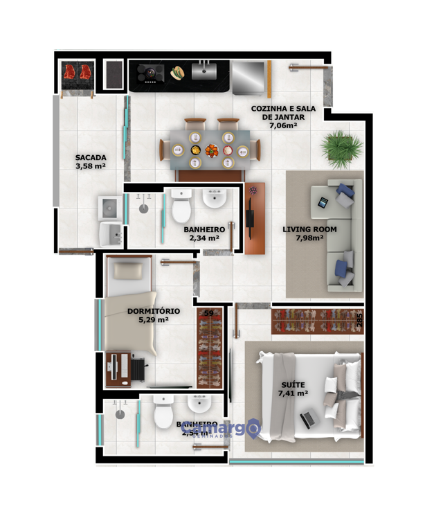 PAVIMENTO TERREO TIPO 01