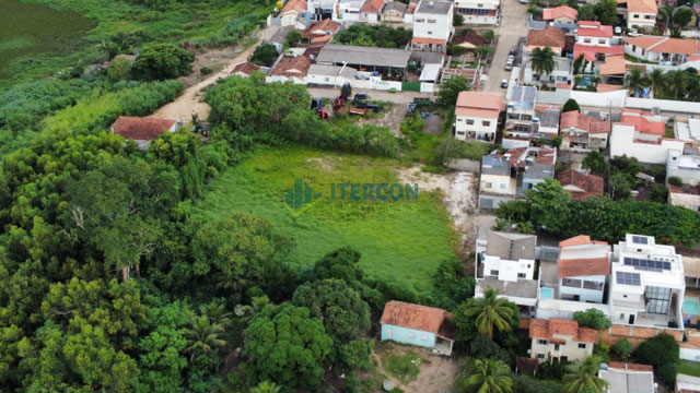 Vista área do terreno