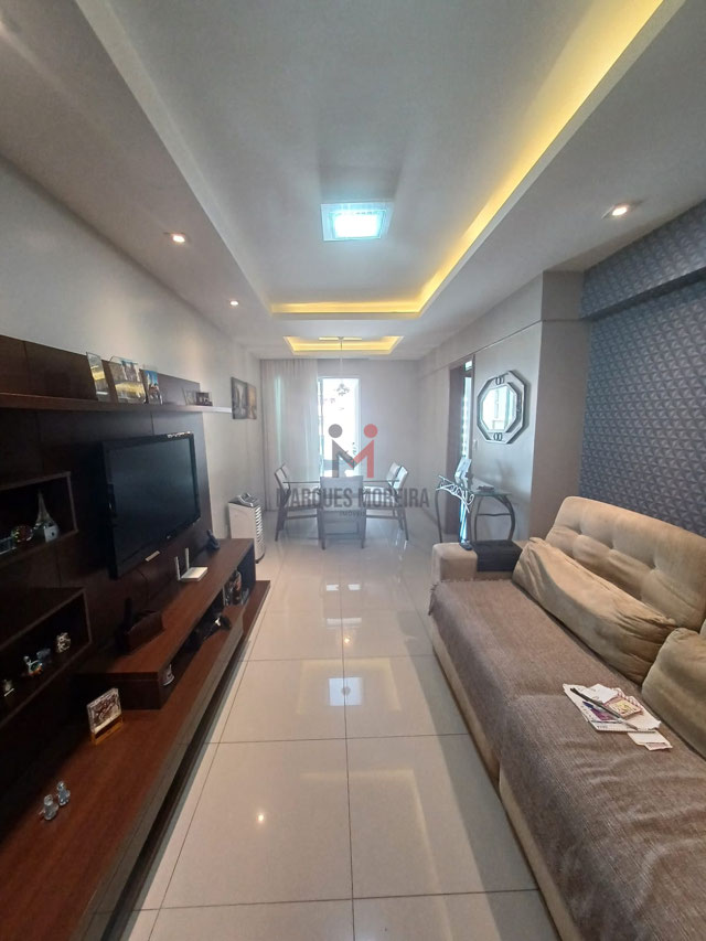 Sala dois ambientes com varanda