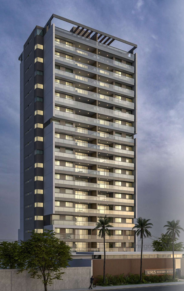 AURUS Residence Club | 2 Quartos (1 Suíte) com 2 Vagas – Estrela Sul