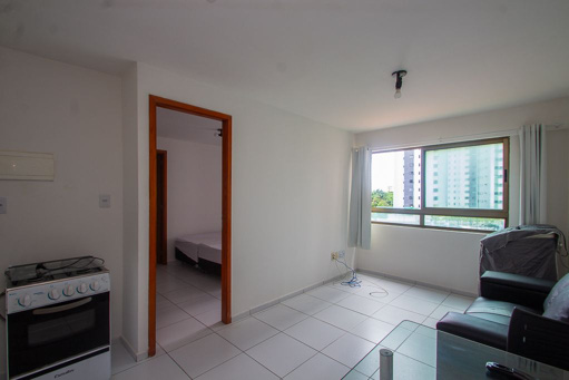 Apartamento mobiliado com 1 dormitório para alugar Boa Viagem