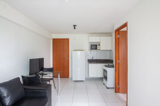 Apartamento mobiliado com 1 dormitório para alugar Boa Viagem