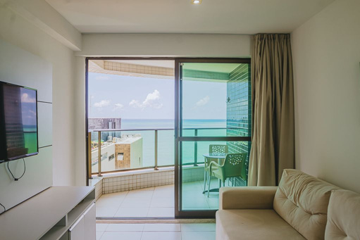 Apartamento em Boa Viagem mobiliado com 1 quarto para alugar