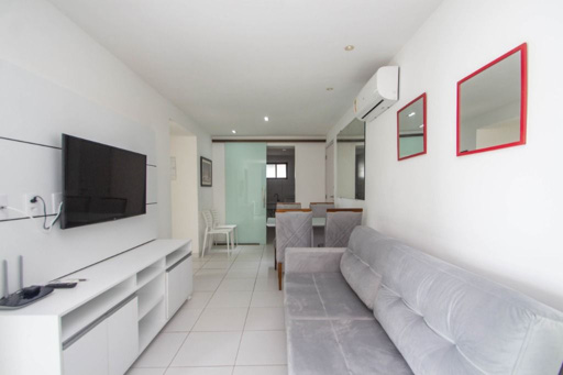 Apartamento mobiliado para alugar com 1 quarto em Boa Viagem