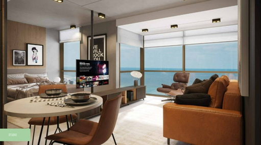 Estúdio para vender em Boa Viagem com vista mar