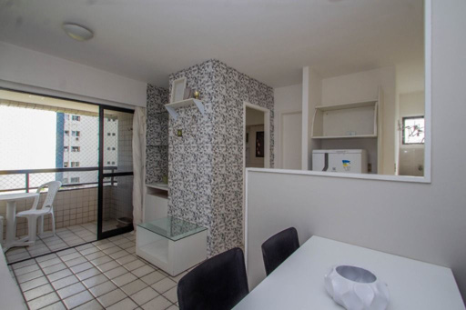 Flat 1 quarto na Avenida Boa Viagem