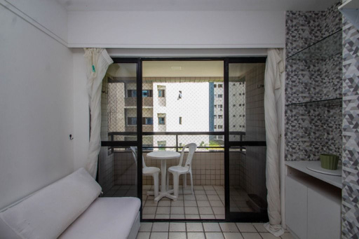 Flat 1 quarto na Avenida Boa Viagem